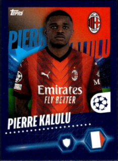 Pierre Kalulu A.C. Milan samolepka Topps UEFA Champions League 2023/24 #31
