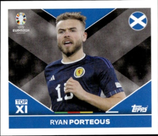 Ryan Porteous Scotland samolepka Topps EURO 2024 #SCO-TOP2