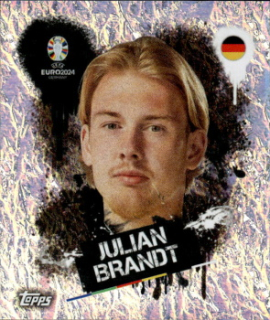 Julian Brandt Germany samolepka Topps EURO 2024 #GER3
