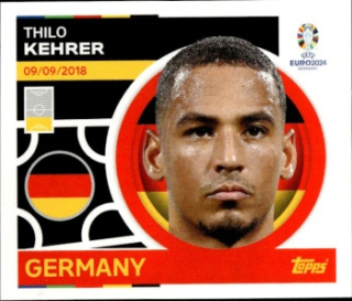 Thilo Kehrer Germany samolepka Topps EURO 2024 #GER4
