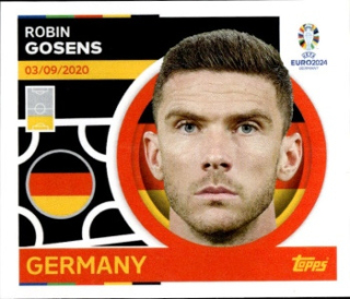 Robin Gosens Germany samolepka Topps EURO 2024 #GER8