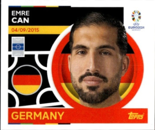 Emre Can Germany samolepka Topps EURO 2024 #GER13