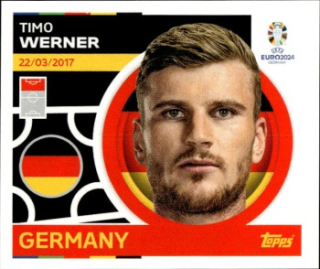 Timo Werner Germany samolepka Topps EURO 2024 #GER14