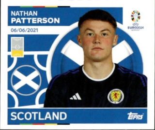 Nathan Patterson Scotland samolepka Topps EURO 2024 #SCO8