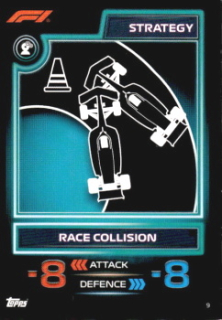 Race Collision Topps F1 Turbo Attax 2023 Strategy Cards #9