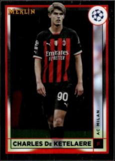 Charles De Ketelaere A.C. Milan Topps Merlin Chrome UEFA Club Competitions 2022/23 #2