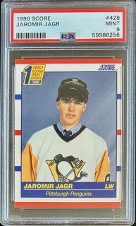 Jaromir Jagr Pittsburgh Penguins PSA 9 1990/91 Score #428