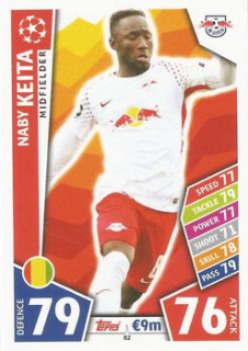 Naby Keita RB Leipzig 2017/18 Topps Match Attax CL #82