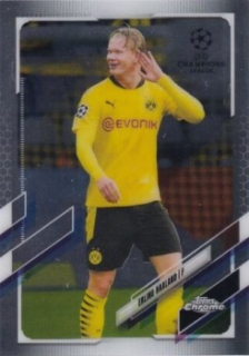 Erling Haaland Borussia Dortmund 2020/21 Topps Chrome UEFA Champions League #49