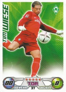 Tim Wiese Werder Bremen 2009/10 Topps MA Bundesliga #37