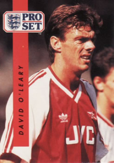 David O'Leary Arsenal 1990/91 Pro Set #6