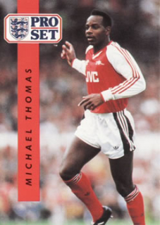 Michael Thomas Arsenal 1990/91 Pro Set #7