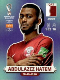 Abdulaziz Hatem Qatar samolepka Panini World Cup 2022 Silver version #QAT13