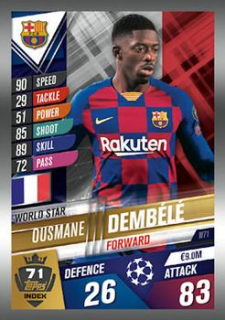 Ousmane Dembele FC Barcelona Topps Match Attax 101 2019/20 World Star #W71