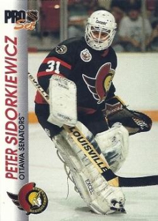 Peter Sidorkiewicz Ottawa Senators Pro Set 1992/93  #125