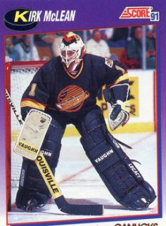 Kirk McLean Vancouver Canucks Score 1991/92 American  #261