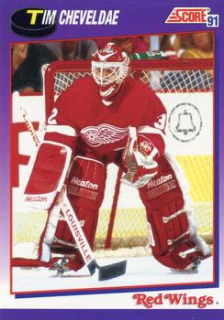 Tim Cheveldae Detroit Red Wings Score 1991/92 American  #272