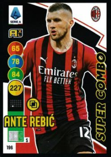 Ante Rebic A.C. Milan 2021/22 Panini Calciatori Adrenalyn XL Super Combo #196