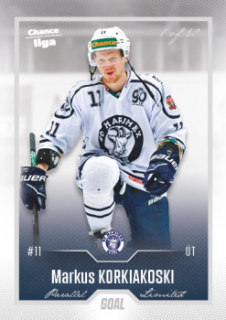 Markus Korkiakoski Kolin Chance liga 2022/23 2. serie GOAL Cards Silver /60 #320