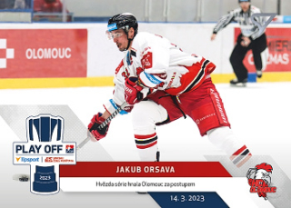 Jakub Orsava Olomouc Tipsport ELH 2022/23 SportZoo Extended Play Off Moments #PM-07