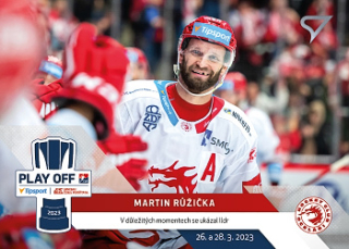 Martin Ruzicka Trinec Tipsport ELH 2022/23 SportZoo Extended Play Off Moments #PM-16