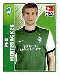 Per Mertesacker Werder Bremen samolepka Topps Bundesliga 2009/10 #51