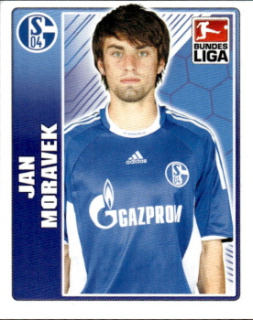Jan Moravek Schalke 04 samolepka Topps Bundesliga 2009/10 #368