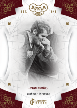 Ivan Novak Dukla Praha Bravo Dukla Legendary Cards Base Gold #BA-NOI
