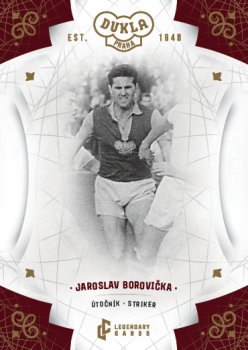 Jaroslav Borovicka Dukla Praha Bravo Dukla Legendary Cards Base Gold #BA-BOJ