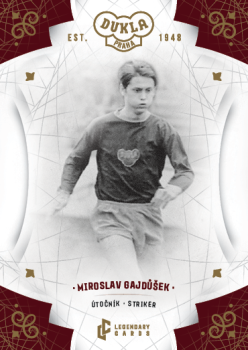 Miroslav Gajdusek Dukla Praha Bravo Dukla Legendary Cards Base Gold #BA-GAM