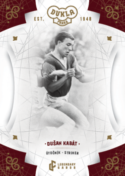 Dusan Kabat Dukla Praha Bravo Dukla Legendary Cards Base Gold #BA-KAD