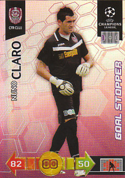 Nuno Claro CFR Cluj 2010/11 Panini Adrenalyn XL CL Goal Stopper #94