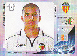 Sofiane Feghouli Valencia CF samolepka UEFA Champions League 2012/13 #403