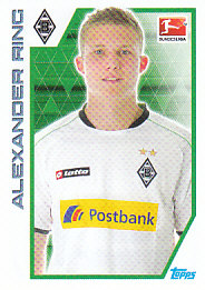 Alexander Ring Borussia Monchengladbach samolepka Topps Bundesliga 2012/13 #215