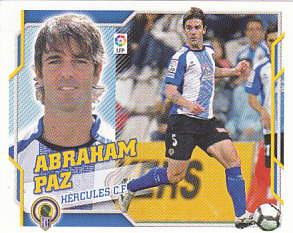 Abraham Paz Hercules samolepka Panini La Liga 2010/11 #216