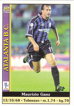 Maurizio Ganz Atalanta BC Mundicromo Calcio 2001 #20