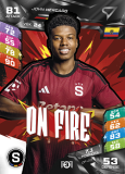 John Mercado Sparta Praha SportZoo Chance Liga TCG Duel 2026/27 On Fire #OF-03
