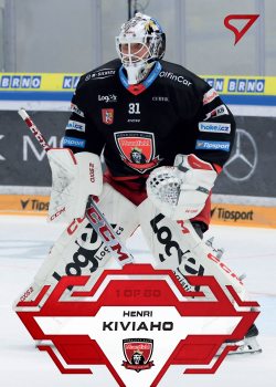 Henri Kiviaho Hradec Kralove Tipsport ELH 2023/24 SportZoo 1. serie Goal Light /60 #20