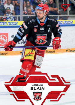 Jeremie Blain Hradec Kralove Tipsport ELH 2023/24 SportZoo 1. serie Goal Light /60 #21