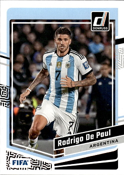 Rodrigo de Paul Argentina Panini Donruss Soccer 2023/24 #7