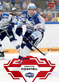 Kristian Pospisil Kometa Brno Tipsport ELH 2023/24 SportZoo 1. serie Goal Light /60 #124