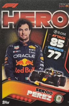 Sergio Perez Red Bull Racing Topps F1 Turbo Attax 2022 F1 Teams #16