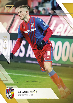 Roman Kvet Viktoria Plzen SportZoo FORTUNA:LIGA 2022/23 2. serie Gold /99 #204