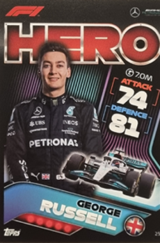 George Russell Mercedes-AMG Topps F1 Turbo Attax 2022 F1 Teams #25
