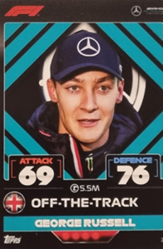 George Russell Mercedes-AMG Topps F1 Turbo Attax 2022 F1 Teams #27
