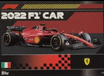 Ferrari Car Ferrari Topps F1 Turbo Attax 2022 F1 Teams #29