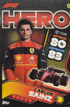 Carlos Sainz Ferrari Topps F1 Turbo Attax 2022 F1 Teams #31