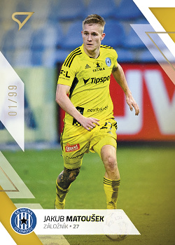 Jakub Matousek Sigma Olomouc SportZoo FORTUNA:LIGA 2022/23 2. serie Gold /99 #289