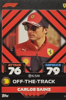 Carlos Sainz Ferrari Topps F1 Turbo Attax 2022 F1 Teams #32