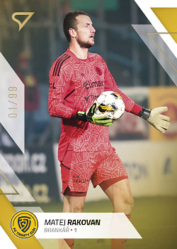 Matej Rakovan Zlin SportZoo FORTUNA:LIGA 2022/23 2. serie Gold /99 #327